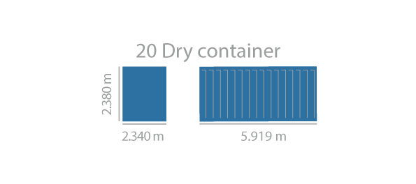 20 футовый контейнер Dry container 